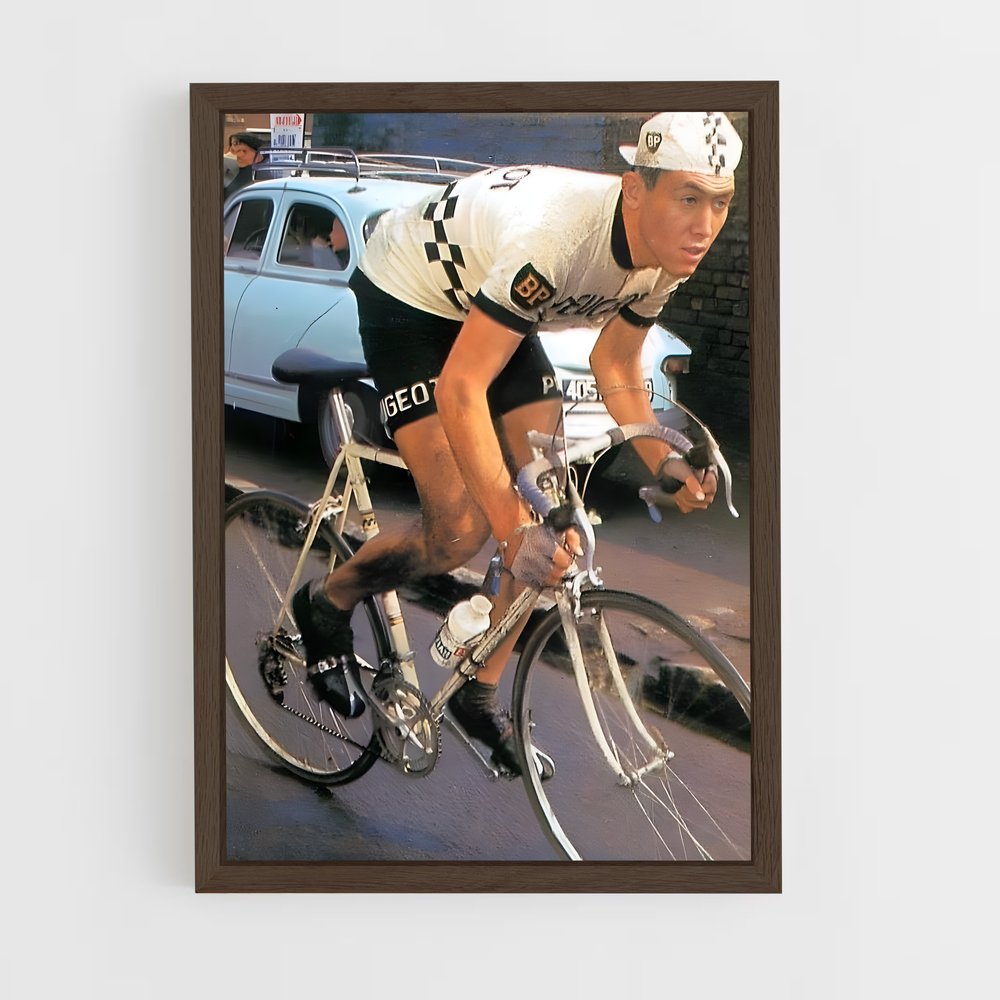 Poster Eddy sur Deux Roues – affiche Cyclisme (vue 5)